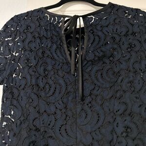 LOFT Navy Lace Dress